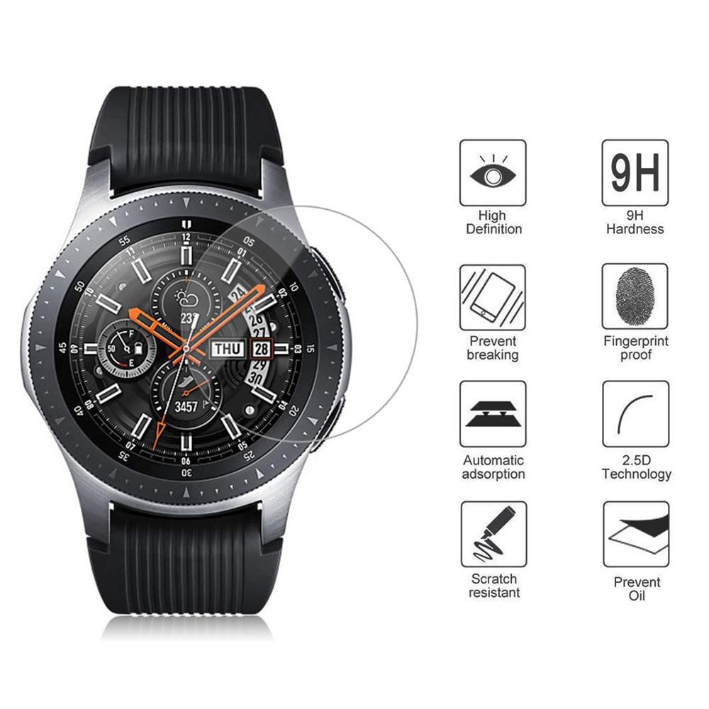 5Pc Hd 9H Gehard Glas Screen Protector Film Voor Samsung Galaxy Horloge 46Mm Smart Horloge Transparant Scherm bescherming Film