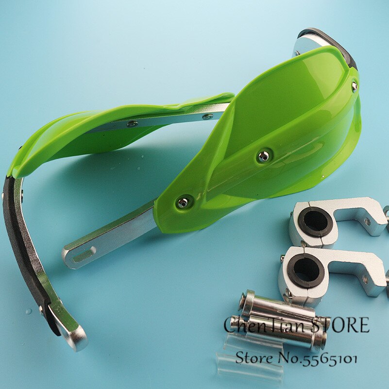 Protège-mains pour moto klx, rmz, crf, yzf, ktm, sx, exc, xcw, smr, dirt bike, vtt, motocross, enduro: Vert