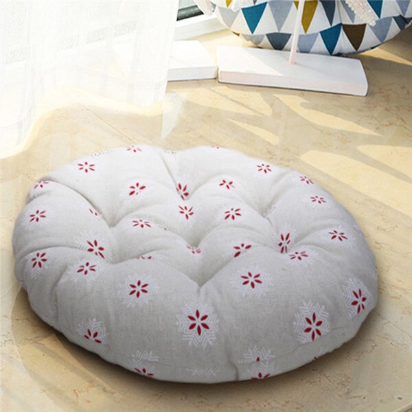 40Cm Modern Lounger Minimalism Floor Cushions Round Comfortable Print Flower Seat For Kids Home Office Soft Pillow: 8