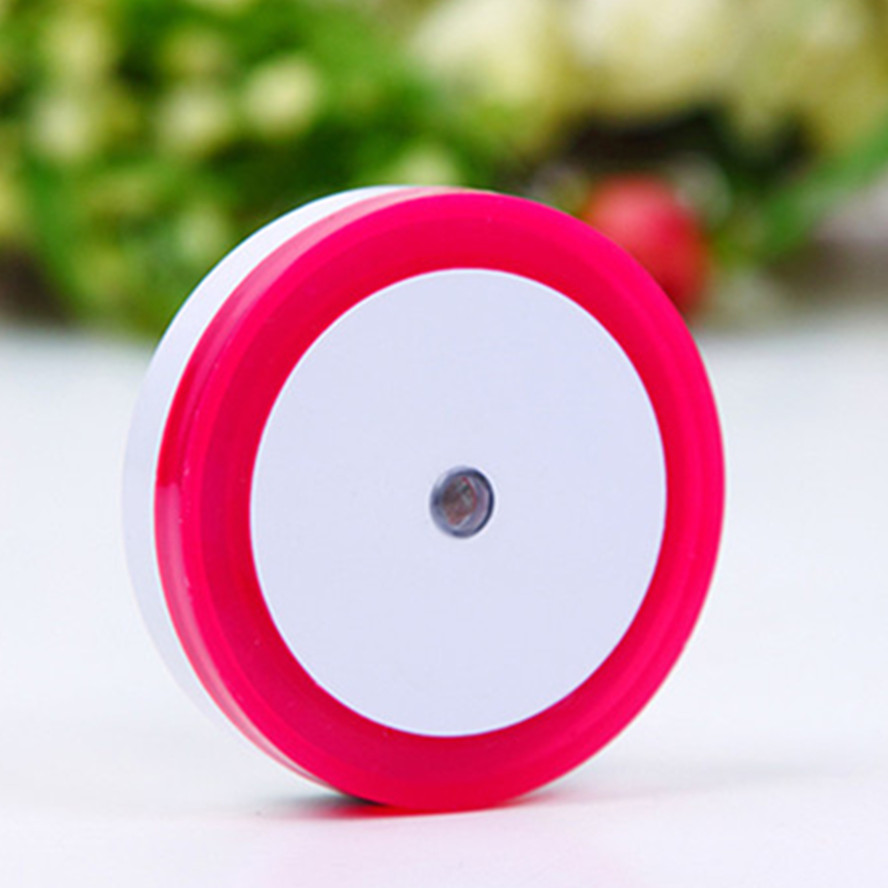 Wireless LED Night Light Sensor Lighting Mini EU/US Plug Night light Lamp For Children Room Bedroom Lights Christmas Lighting: Dark Red / US