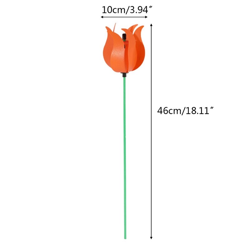 Colorful Flower Wind Spinners Lawn Pinwheels Windmill Party Pinwheel for Garden 57BB