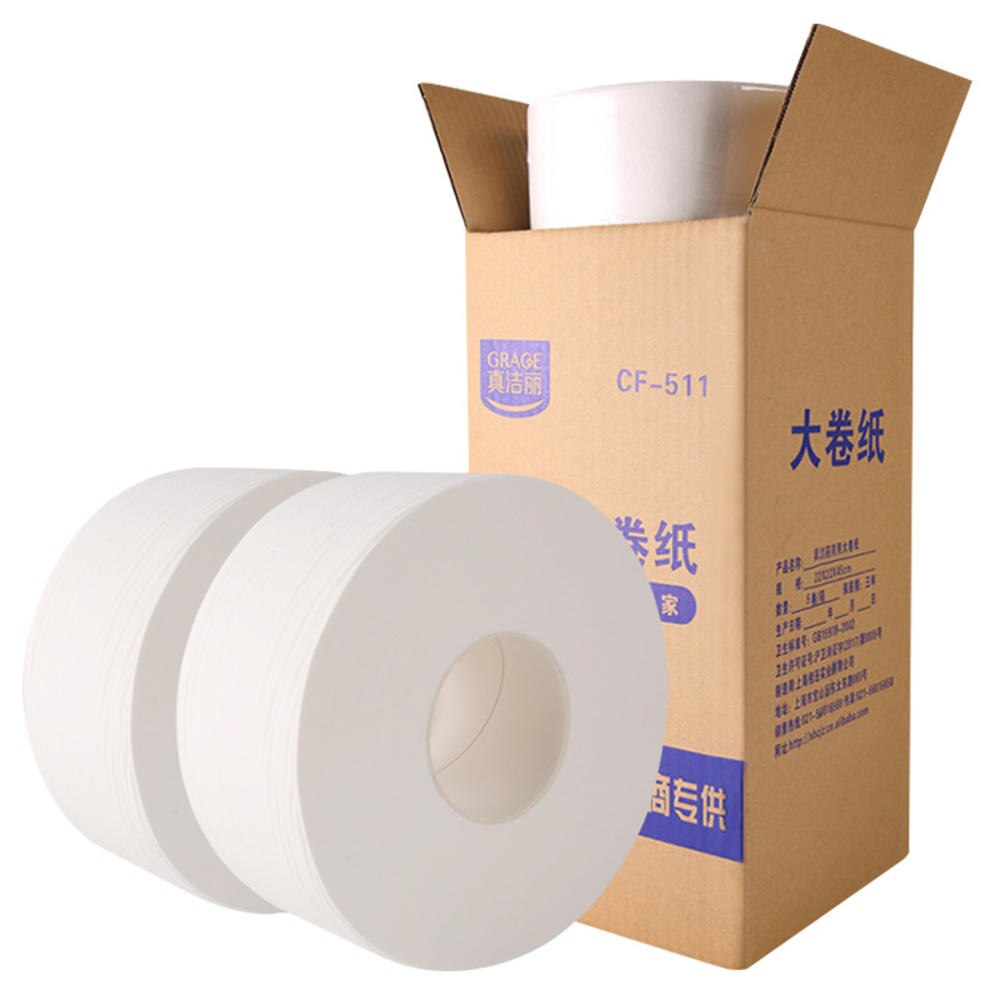 1 Roll Toilet Roll Paper 4 Layer Home Bath Toilet Roll Paper Primary Wood Pulp Toilet Paper Tissue Roll