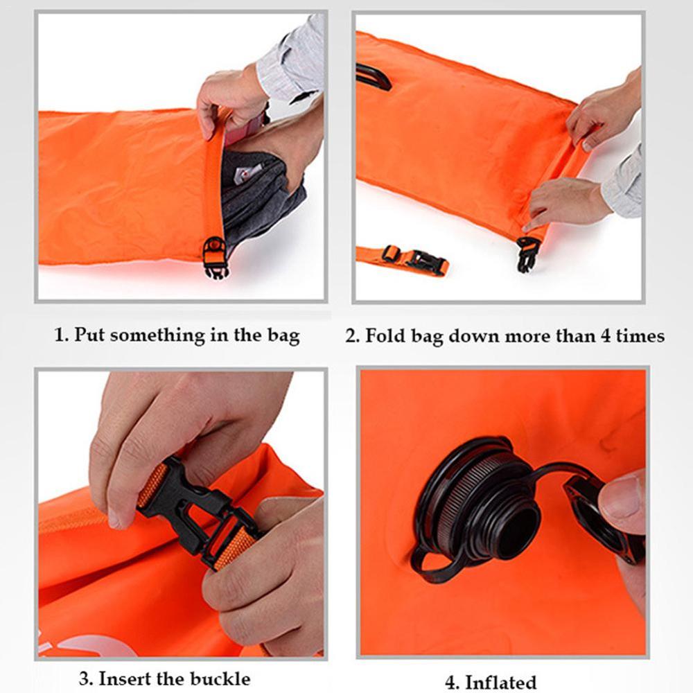 Outdoor Swimming Buoy Multifunction Swimming Drift Bag Swimming Float Waterproof PVC Lifebelt Water Sports