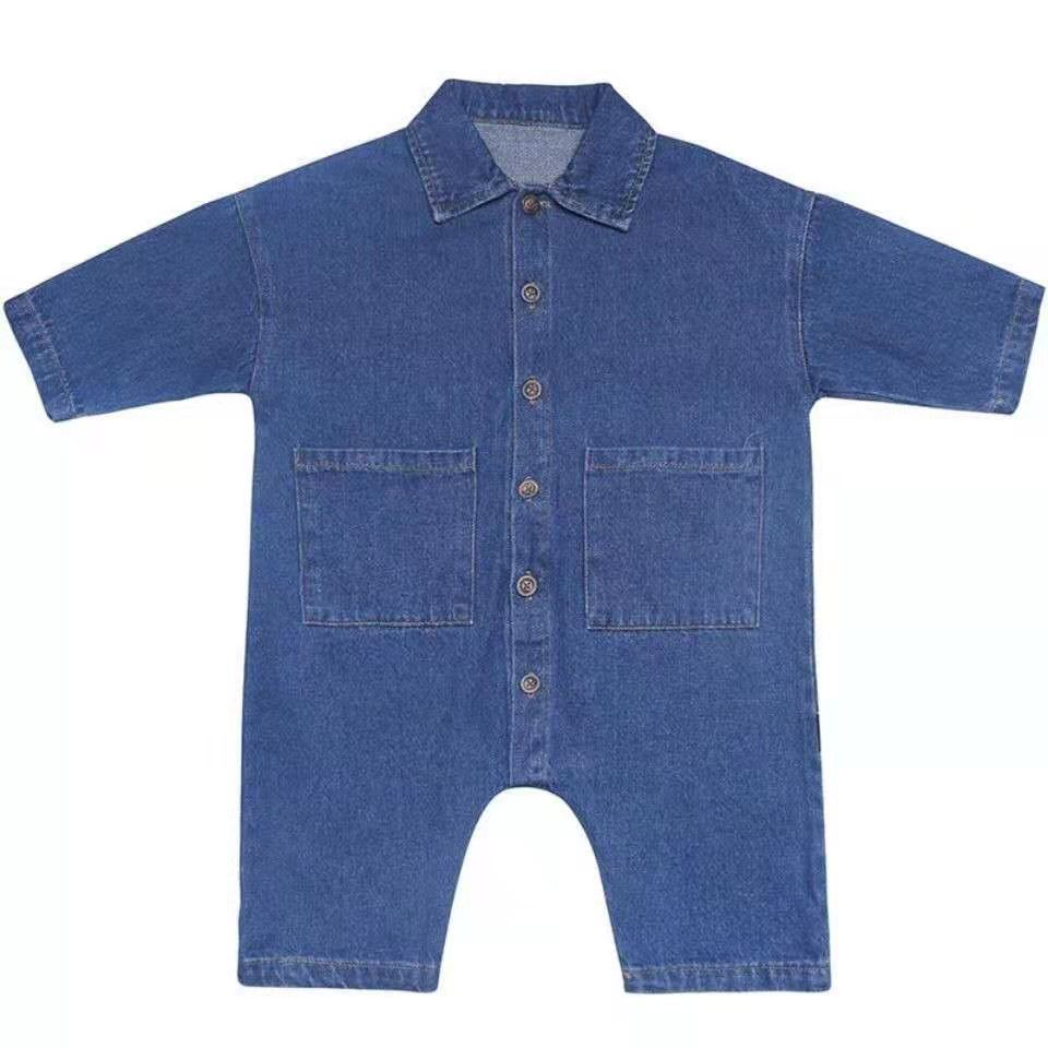 Baby Jumpsuit Autumn Style Boy Spring Romper Children's Clothes Denim
