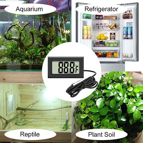 LCD Digital Screen Precision Refrigerator Thermometer Adjustable Stand Magnet Waterproof Digital Refrigerator Freezer Room