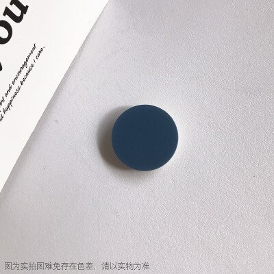 Universal Solid Color Round Airbag Bracket Expanding Stand Grip Mobile Phone Finger Holder For iPhone Samsung Huawei Support: Blue