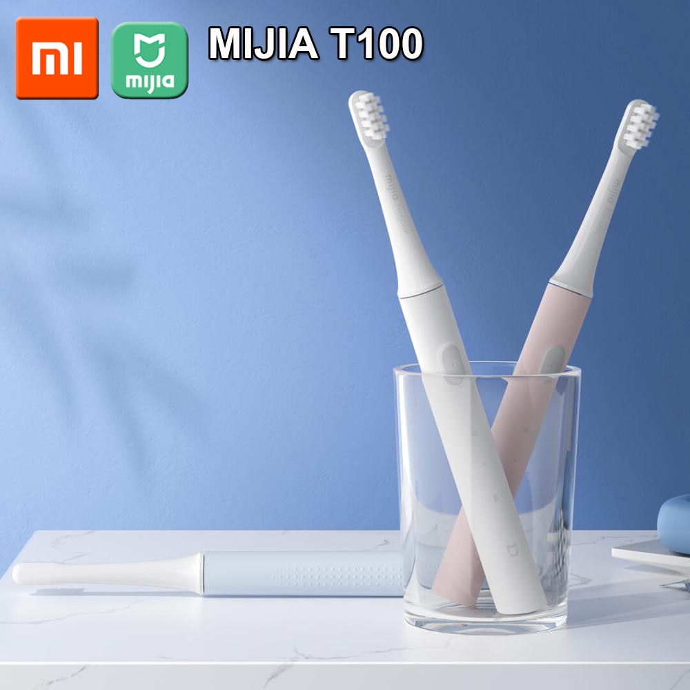 [Newest Version] Original Xiaomi Mijia T100 Mi Smart Electric Toothbrush 46g 2 Speed Xiaomi Sonic Toothbrush Whitening Oral Care