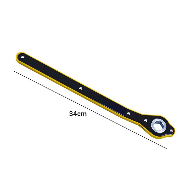 Dropshipping chiave a cricchetto per presa a cricchetto automatica a risparmio di manodopera chiave a forbice per box auto maniglia per capocorda chiave a croce per risparmio di manodopera: Hexagonal wrench