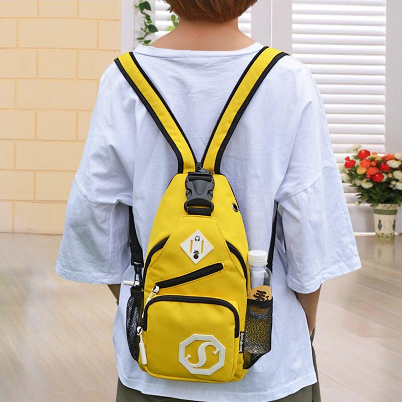 Boshikang sac à bandoulière sac à bandoulière étanche femmes et hommes sac à bandoulière adolescent grande capacité sac à poitrine femme