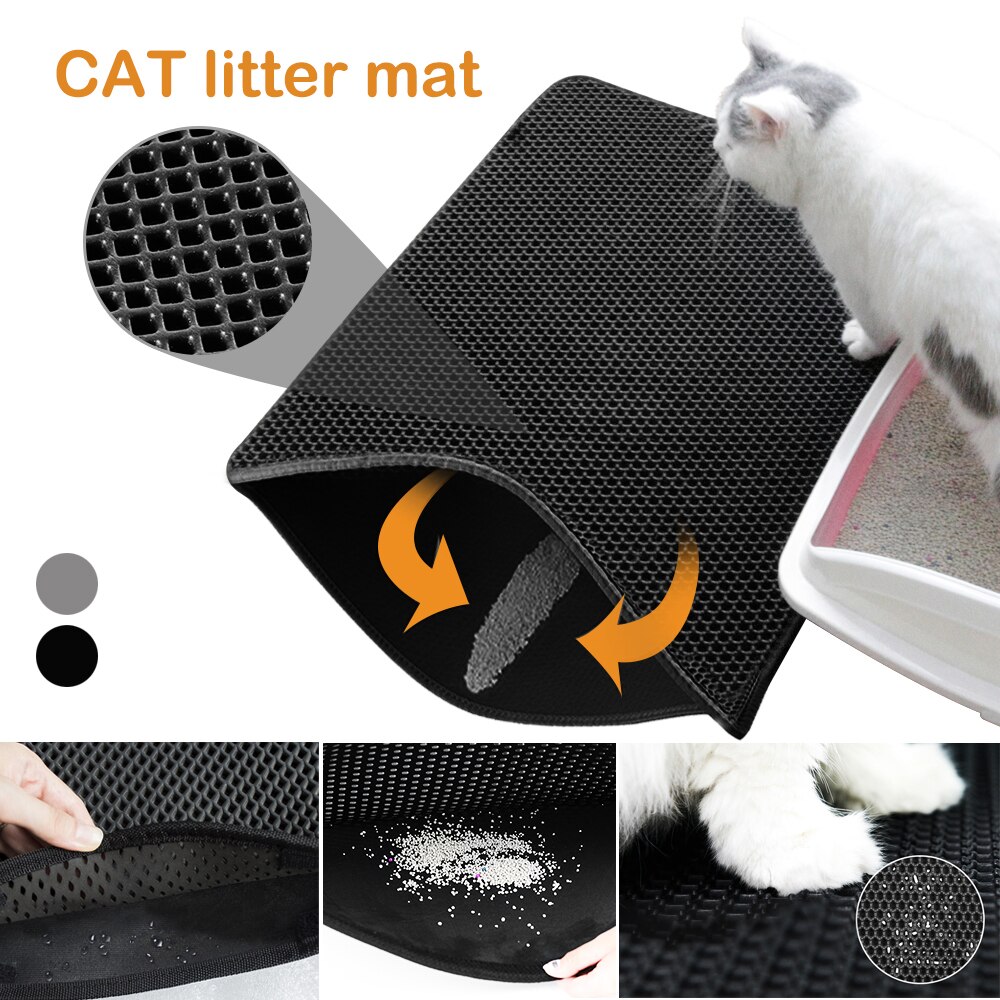 Pet Cat Litter Pad Double Cat Catch Pad Waterproof Pet Bottom Mat Non-slip Pet Pad Supplies