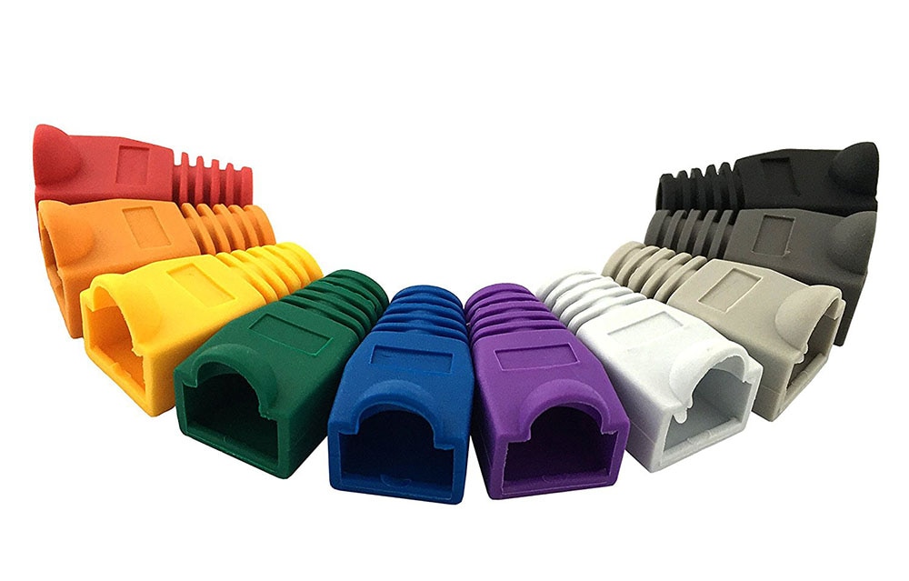 100 Pcs Mixed Color CAT5E CAT6 RJ45 Netwo... Grandado