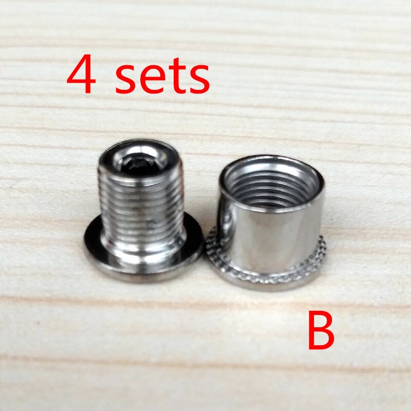 4 set  m8 skruvar i rostfritt stål 304 mutter/bultar set för cykelväxelhängare växelhängare mech dropouts: Lsbp 4