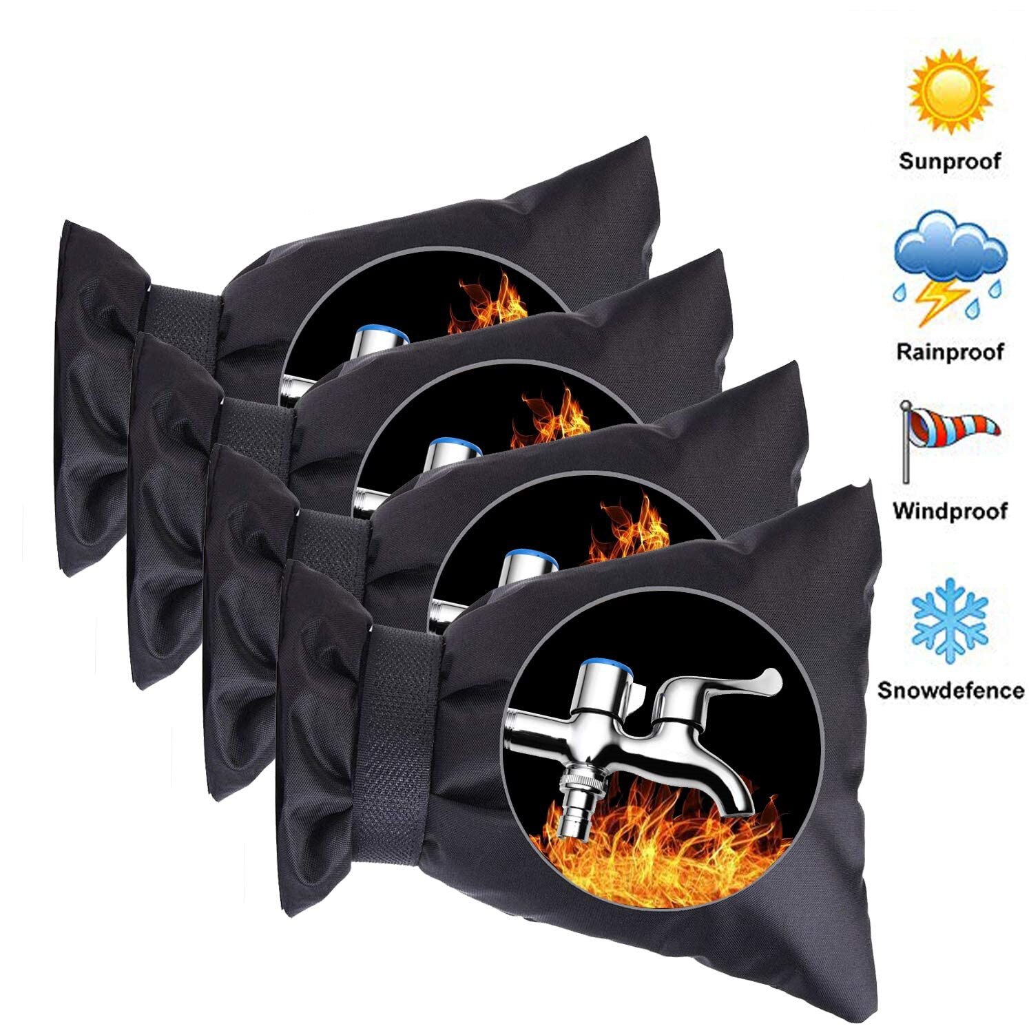 Outside Faucet Thermal Cover Water Tap Antifreeze Insulated Protector Faucet Frost Protection Cover Saving Tap Cover 1pc 15*21cm