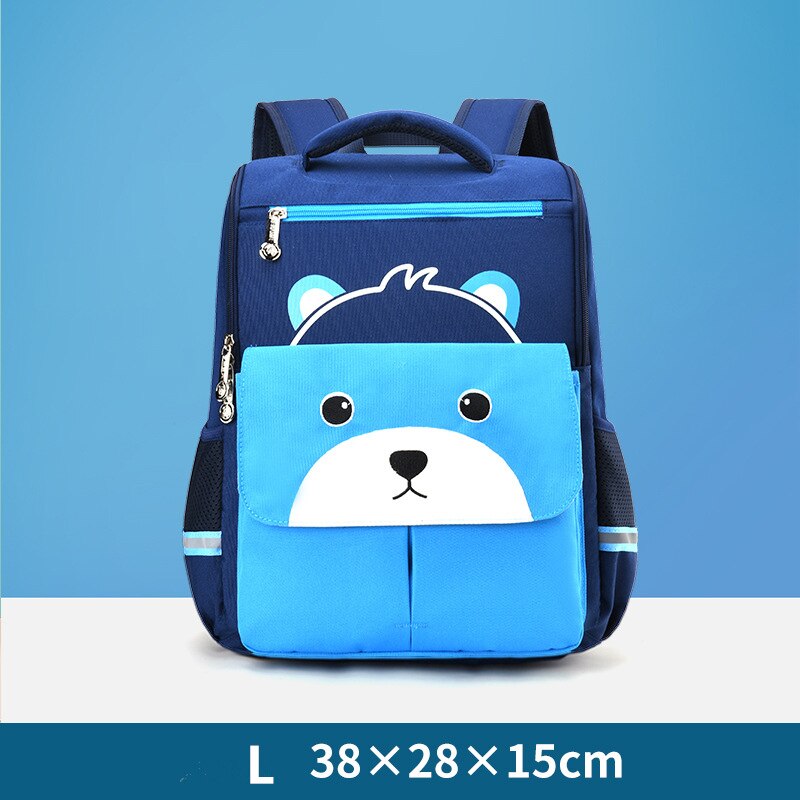 Lovely Cat Girl School Bags for Kids backpack 1-6 Grade School Backpacks Little Girls School Bag bookbag mochila: L sky blue