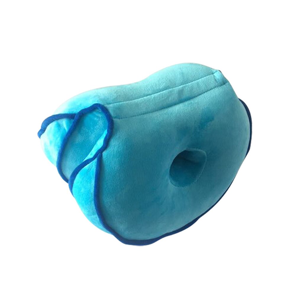 Dual Comfort Orthopedic Cushion Pelvis Pillow Lift Hips Up Seat Cushion Multifunction, for Pressure Relief: Lake Blue