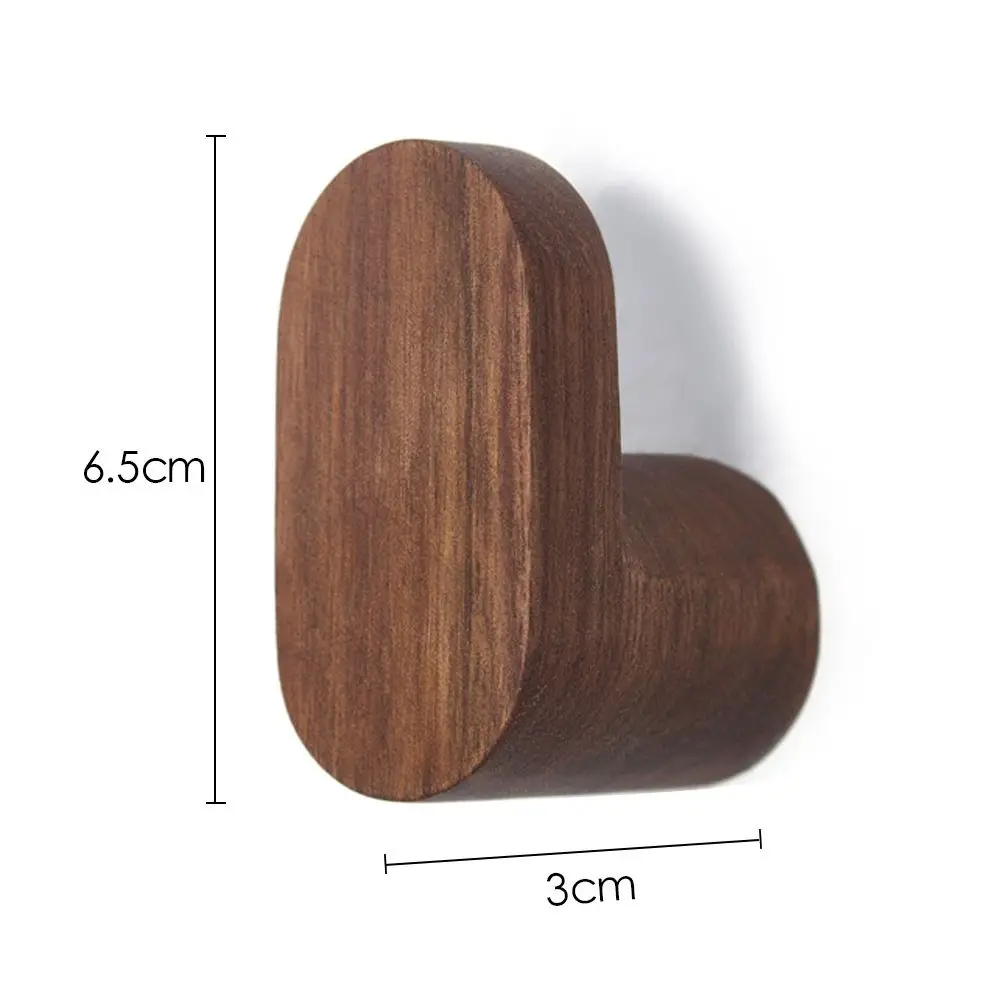 1/2 stuks natuurlijk hout kleerhanger wandmontage kapstok decoratieve sleutelhouder hoed sjaal handtas opslag hanger badkamerrek