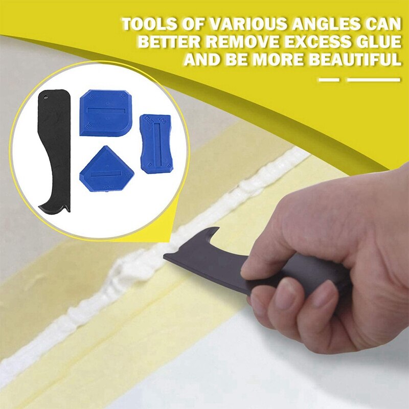 20 Pieces Caulking Finishing Tool, 14 Size Stainless Steel Sealant Finishing Tool, Caulk Nozzle Applicator