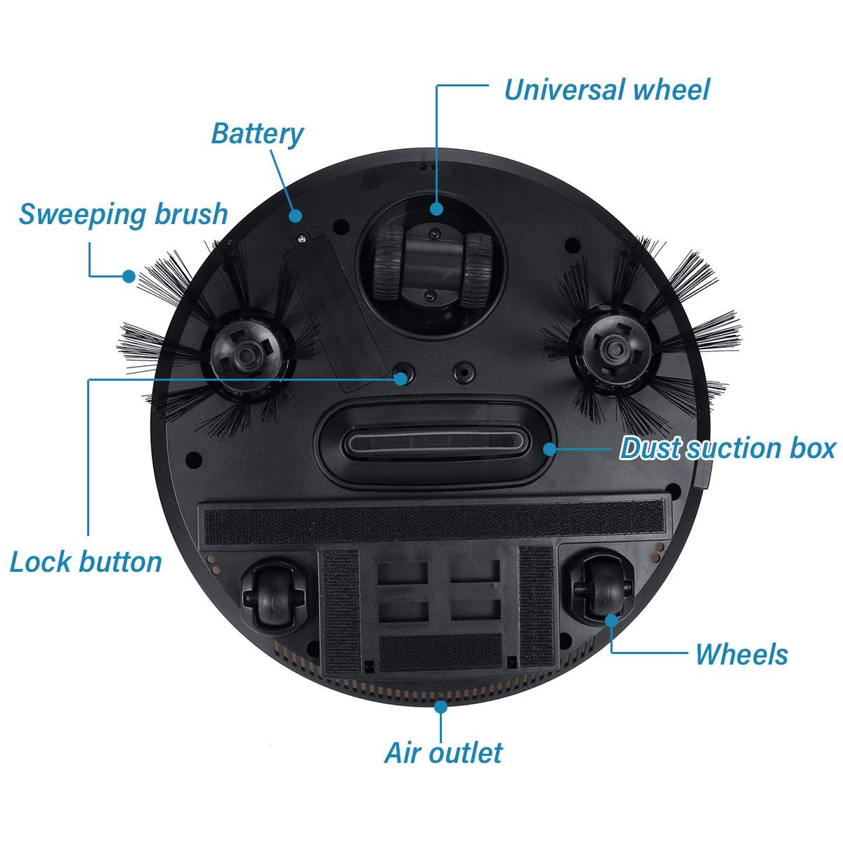 Home Rechargeable Auto Cleaning Robot Smart Sweeping Robot Dirt Dust Hair Automatic Cleaner For Electric Vacuum Cleaners