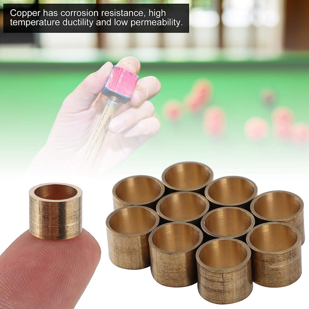 DIY Snooker Billard Kupfer Durcheinander Weiße Faser Schwimmbad Warteschlange Zwinge Reparatur Zubehör