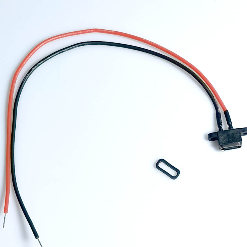 1-10 kpl usb c-tyypin vedenpitävä liitin hitsauslanka naarasliitin c-tyypin portin latausliitäntä liitin hitsauslangalla