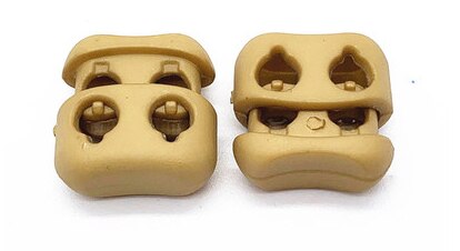 Bouchon à bascule de verrouillage en plastique, 20 pièces, 16x17mm, multicolore, Double trous (dia.4 mm), accessoires pour vêtements: color 5