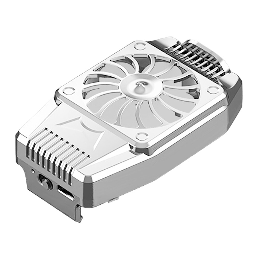 Radiador do telefone móvel jogos universal cooler do telefone portátil ventilador de refrigeração do dissipador calor para xiaomi para samsung s20 s10 para huawei p40: White
