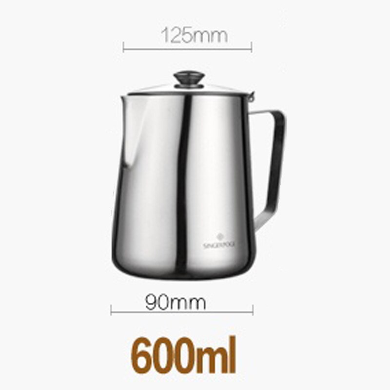 Stainless steel espresso pot, milk foam pot, barista, coffee pot, exquisite milk technology, espresso milk foam po: Light green