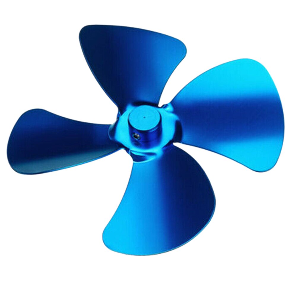 Heat Powered Replacement Aluminum Alloy Easy Install Stove Fan Blade Accessories Practical Multicolored Durable Wood Burner