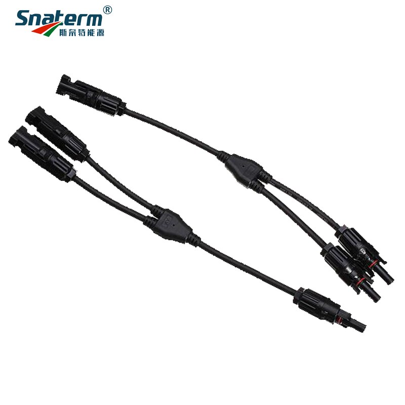 2Y Tak Parallelle Aansluiting 30A 1000V Elektrische Solar Connector Fotovoltaïsche 2 Stuks Zonnepaneel Kabel Draad Verbinden