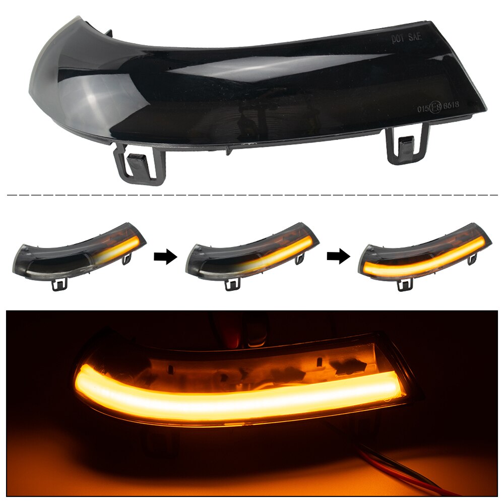 Auto LED Achteruitkijkspiegel Richtingaanwijzer Lamp Licht Indicator Licht 87613-A4000 87614A4000 Voor Kia Voor Carens Voor Rondo RP 2014-2016(links