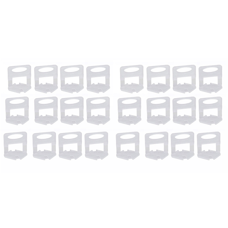 900 Pcs Plastic Ceramic Tile Leveling System Clips,Transparent &amp; White: Default Title