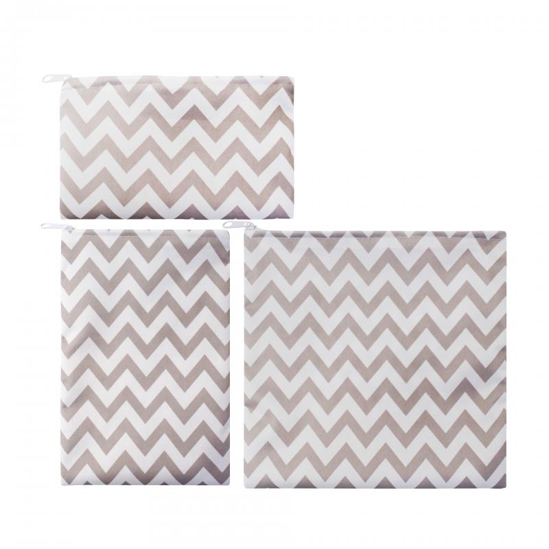 3Pcs/Set Lunch Bag Reusable Sandwich Bag Snack Bag Lunch Box With Zipper Washable Food Safety BPA Free Eco-friendly Waterproof: 09 3pcs