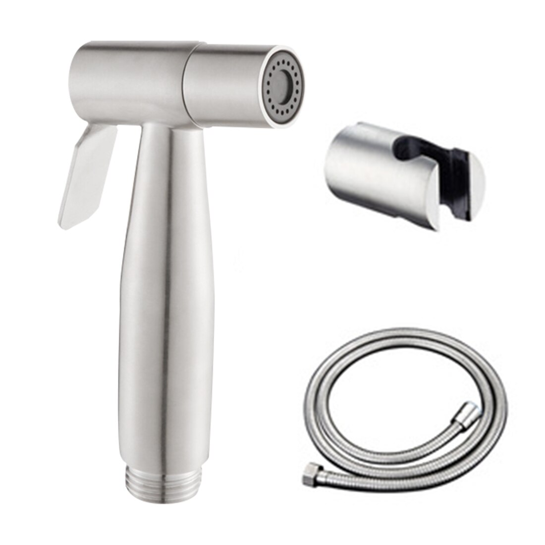 Toalett hånd bidet kran bad bidet dusj sprøyte 1.5m slange tank kroket holder enkel installasjon for kvinners helsebeskyttelse: Sett med 1.5 mhose