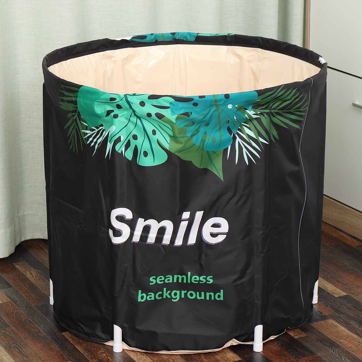 Bath Sauna Portable Bathtub Foldable Free Standing Soaking Bath Tub Easy to Install, Eco-Friendly Bathtub Bathroom Spa Thicken: 3