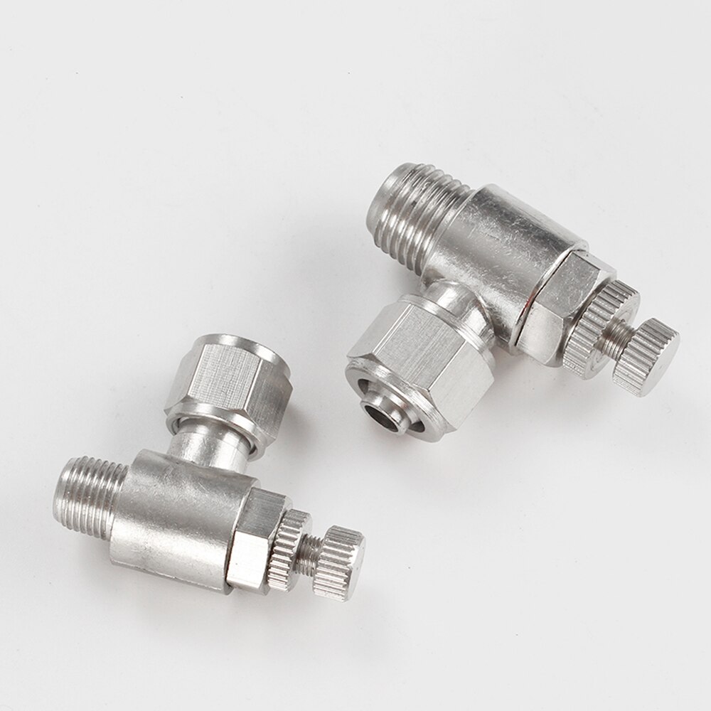 Gasklep snelkoppeling  sl 4-12mm pneumatische aansluiting mannelijk vernikkeld messing pasvorm slangaansluiting pneumatische aansluiting