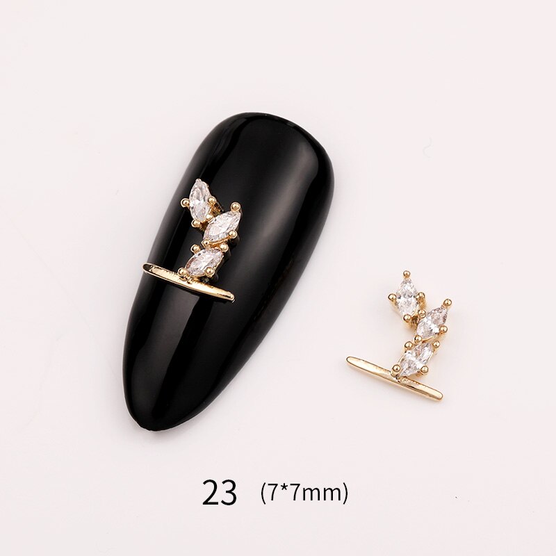 1 Pc 3D décoration d'ongle strass petit papillon fée Bling Nail Art pierres coloré Nail Art accessoires bricolage conseils de: 29