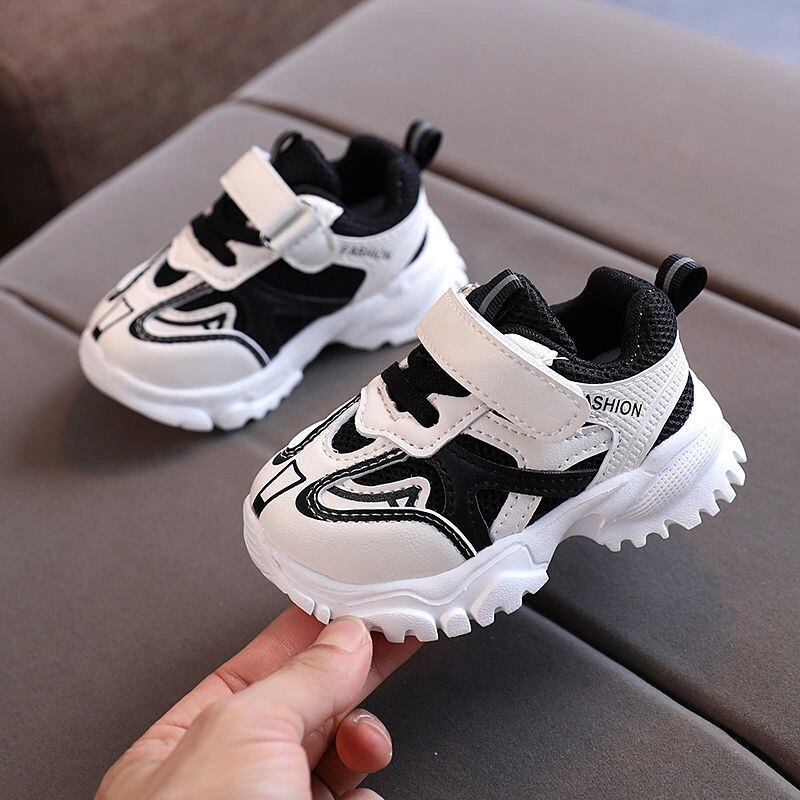 neue Frühling Weiße Schuhe freundlicher Sport Schuhe Jungen Weichen sohlen Netz Schuhe Weibliche freundlicher Baby Schuhe: 01 / 21(13.5CM)