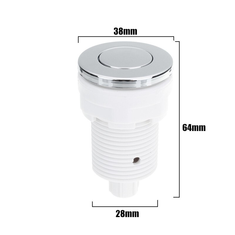 Pneumatic Switch On Off Push Air Switch Button 28mm/32mm/34mm For Bathtub Spa Waste Garbage Disposal Whirlpool Switch: 28mm