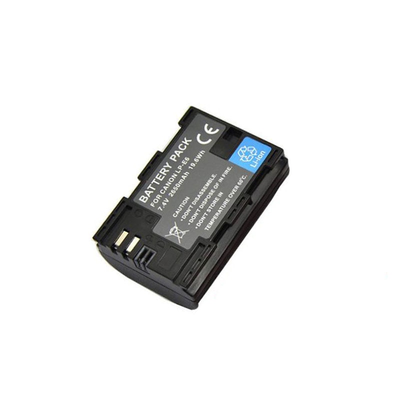 2650 mah lp -e6 digitalkamera oppladbart batteri lp -e6 for canon eos 5d mark  ii 2 iii 3 6d 7d 60d 60da 70d 80d dslr eos 5ds