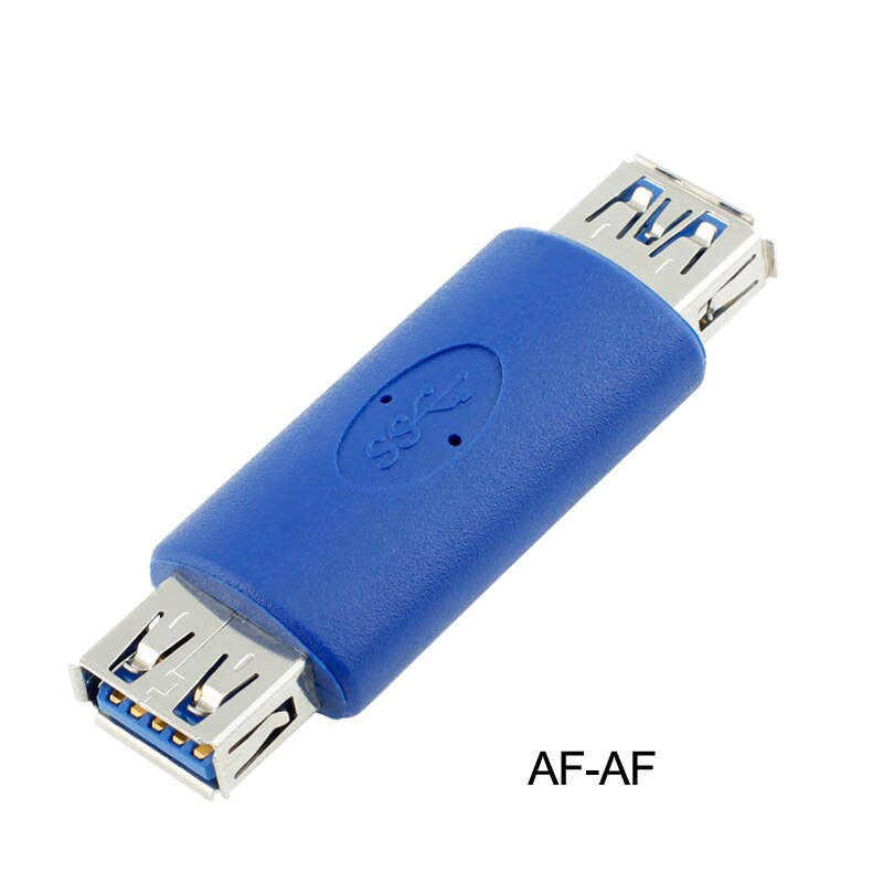 Conector USB hembra o hembra adaptador USB para Cable de datos convertidor USB AM-AF- AF AM-BM AF-Micro B USB extensión de la cabeza: AF AF
