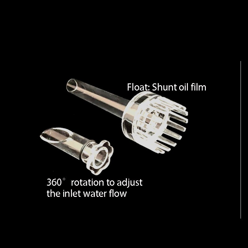 Zrdr Skimmer Glas Lelie Pijp Spin Oppervlak Instroom Uitstroom 13/17Mm Aquarium Water Plant Tank Filter Ada aquarium Filter: Accessories / 13mm