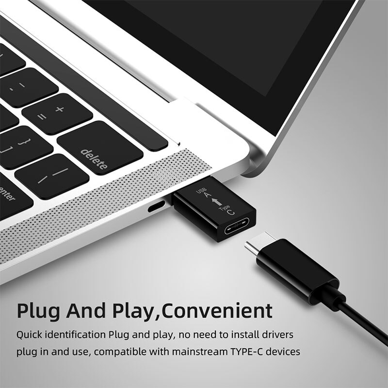 Conversor tipo C a USB 3.0A Adaptador tipo c interfaz de conversión de alta velocidad adecuada para ordenadores para conectar teléfonos móviles