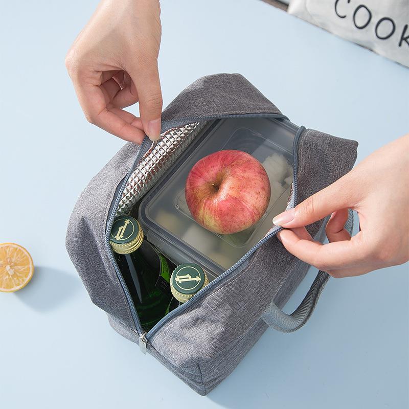 Draagbare Lunch Tas Thermische Geïsoleerde Lunch Box Tote Koeler Handtas Bento Pouch Diner Container School Voedsel Opslag Zakken