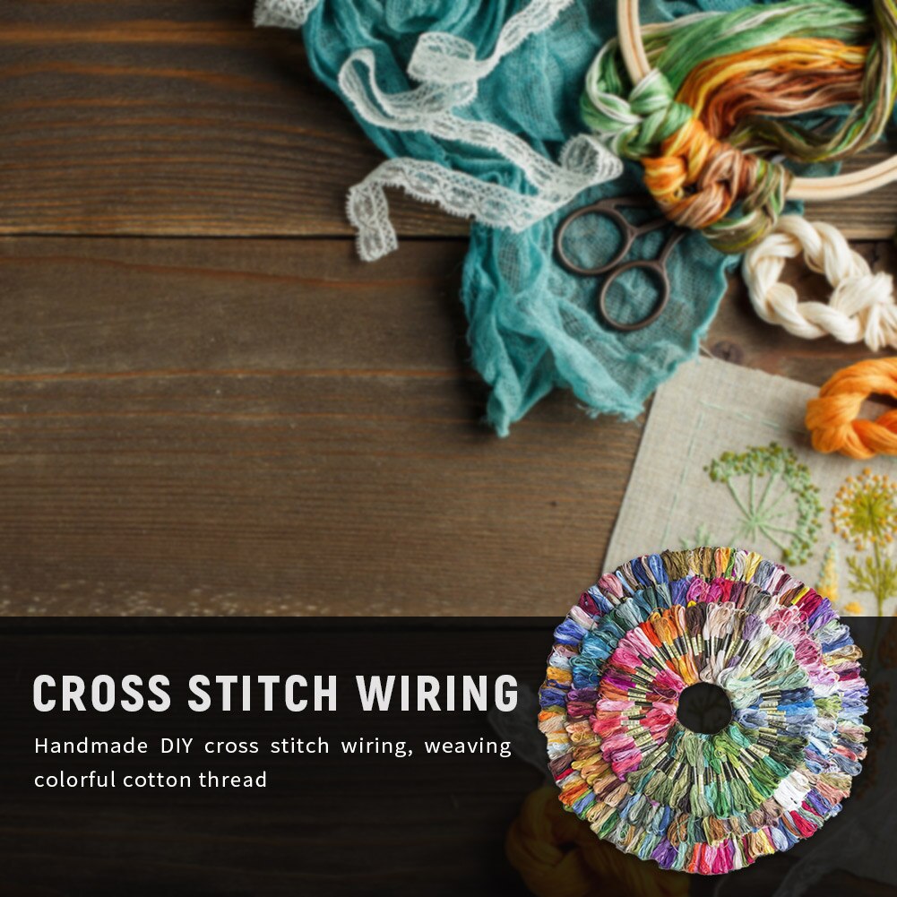 447 Pieces Cross Stitch Threads All Different Color Embroidery Thread Skeins Craft Dofferent Color Thread 7.8 meters