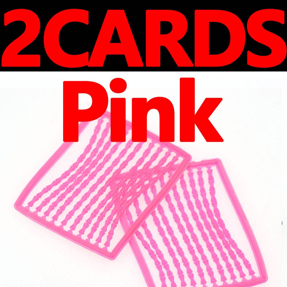 Boilies-tope de cebo para pesca de carpa, aparejo de extremo, soporte de anclaje, tope de mancuerna, 2 tarjetas/200 Uds.: 2 pink soft