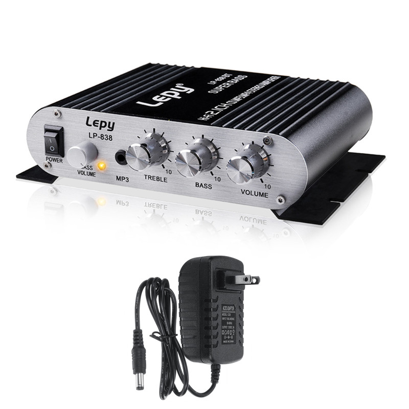 Opgradering 600w bluetooth effektforstærker 2.1 kanals hi-fi stereo højttalere forstærker lyd lyd hjemmebiograf forstærker super bas: Forstærker adapter