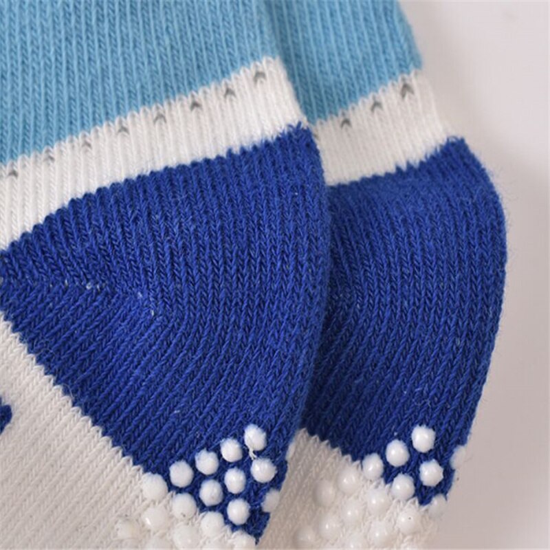 Lawadka 0-18Month Baby Boys Girls Floor Socks Cotton Stirped Socks For Boys Girl Casual Anti-slip Kids Sock Four Season