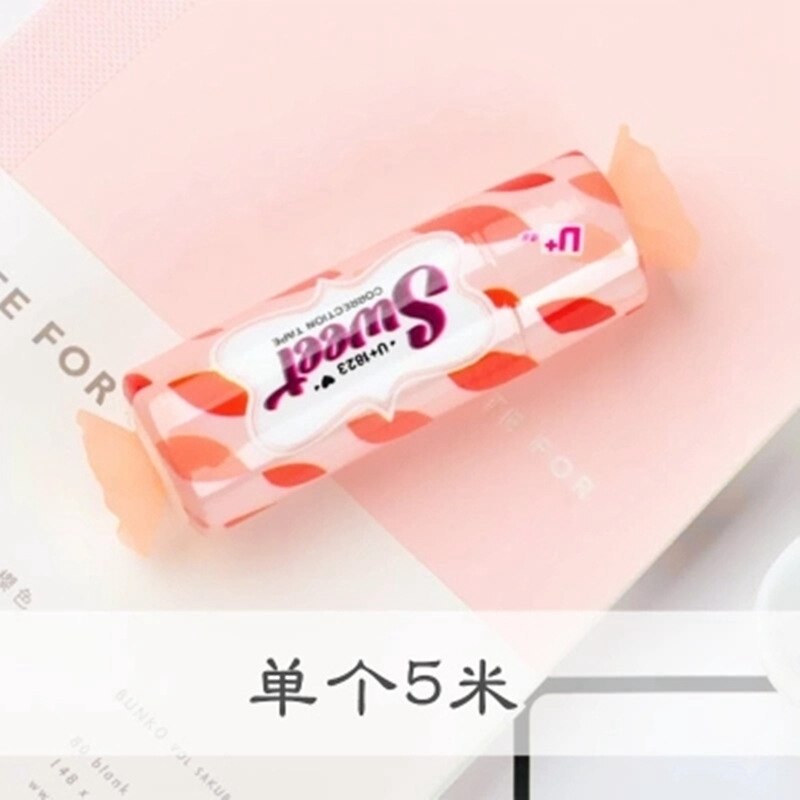 Uutuus söpö karkki korjausnauha makea korjausnauha opiskelijoille koulukorjaaja kawaii paperitavarat lasten toimistotarvikkeet