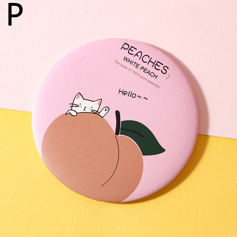 Portable Makeup Mirror Hand Mirror Mini Round Pocket Mirror Makeup Vanity Mirror Cosmetic Tool Travel Accessories: P