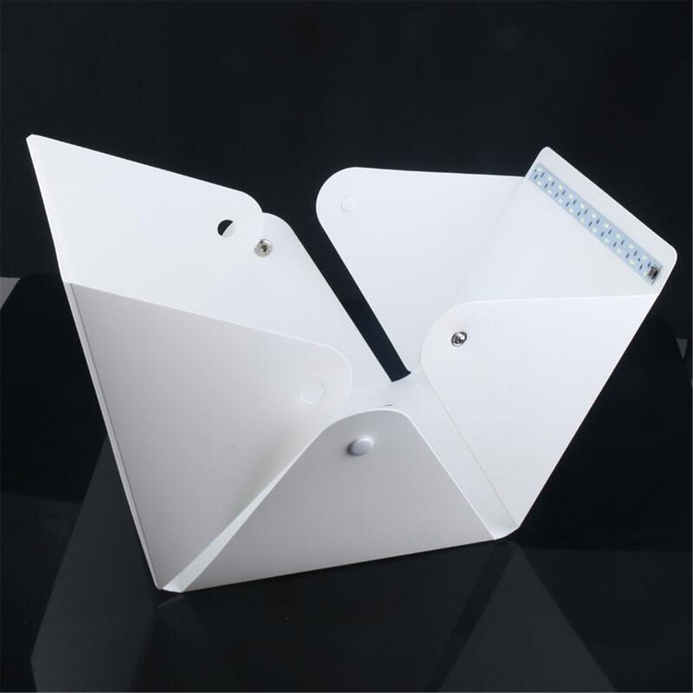 Mini Falten Leuchtkasten Fotografie Foto Studio Softbox LED Licht Weichen Kasten Foto Hintergrund Bausatz Licht Kasten für DSLR Kamera